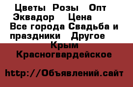 Цветы. Розы.  Опт.  Эквадор. › Цена ­ 50 - Все города Свадьба и праздники » Другое   . Крым,Красногвардейское